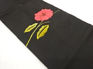 塩瀬花葉模様名古屋帯